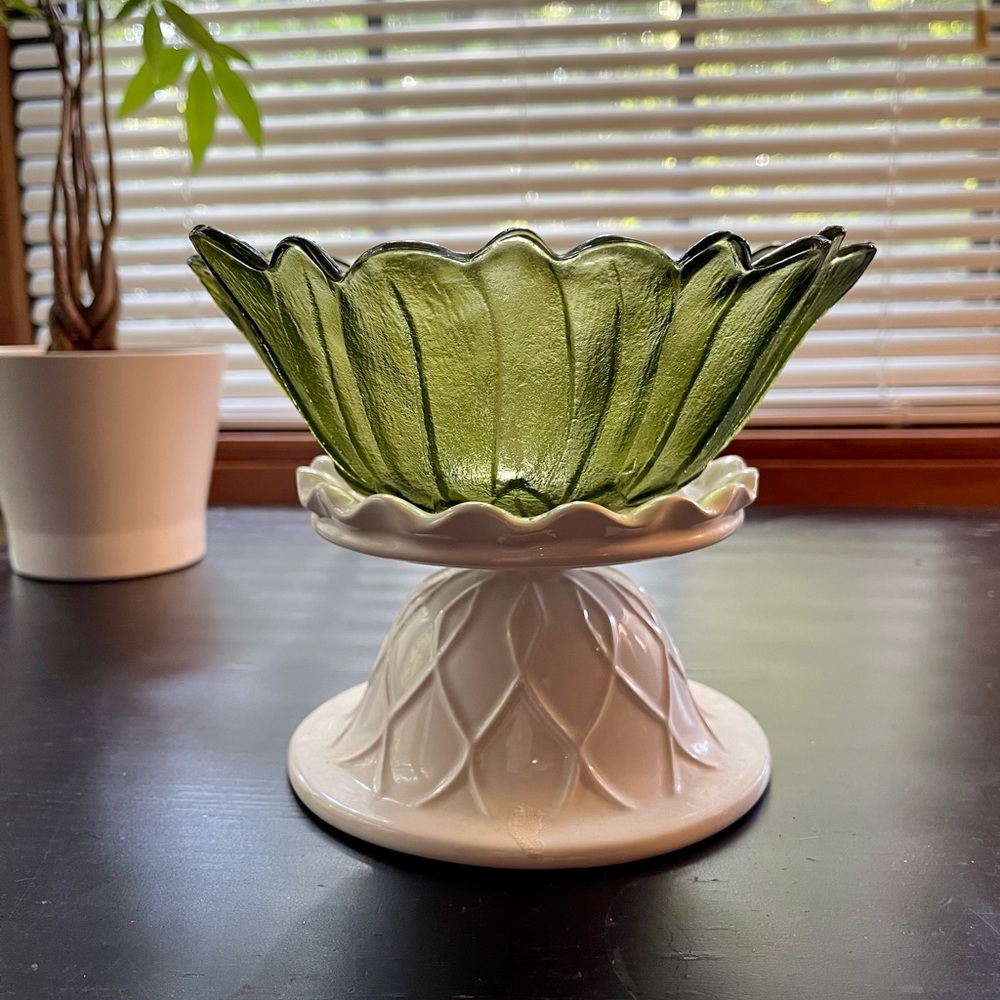 40’s Vintage Indiana Glass Co, Lilly Pons Sunflower Dish